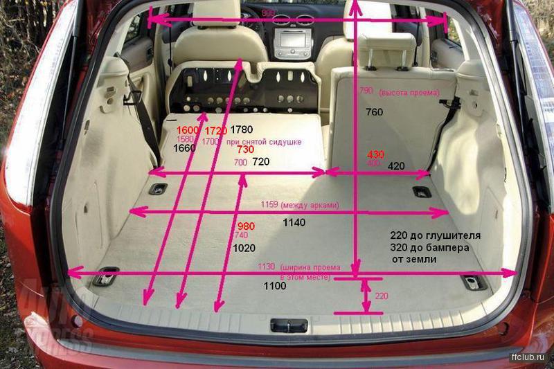 размеры багажника шевроле седан лачетти