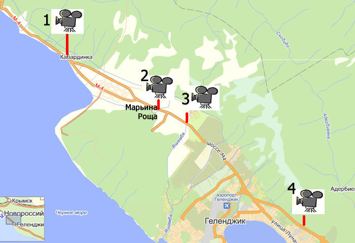 Трасса м4 мотели гостиницы на карте. Карта Джубга Новороссийск.