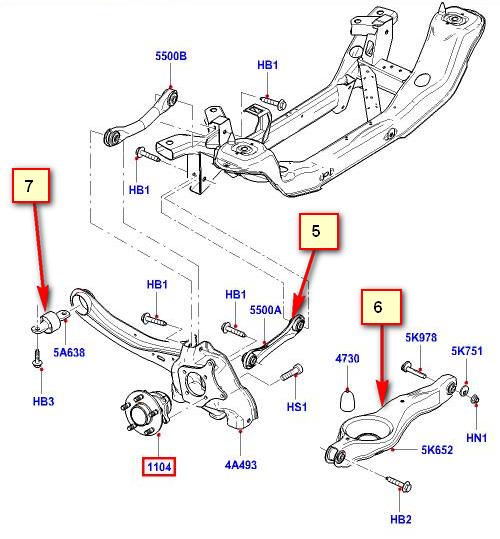 Ремонт задней подвески Ford C-max (Форд С-макс) в Москве