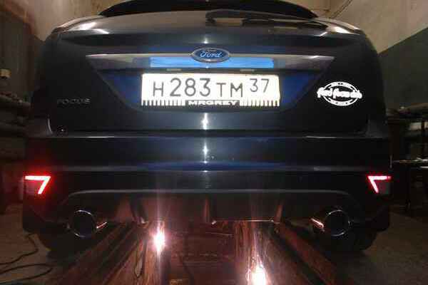 Глушитель прямоточный Turbo 2 (с камерой) Ford Focus 2 1.6-2.0л.