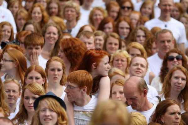 В какой стране больше всего людей с рыжими волосами