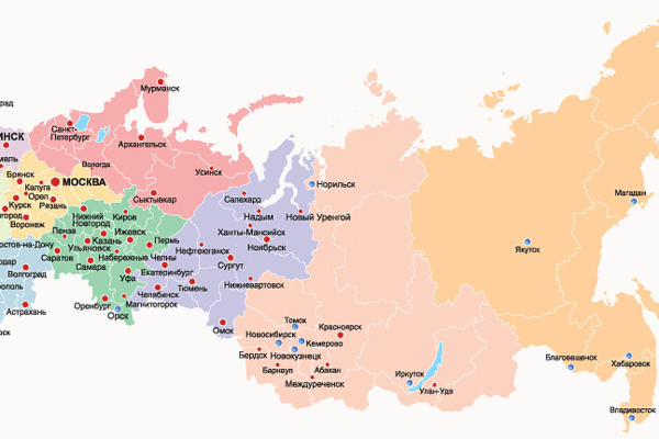 Карта россии где находится сургут