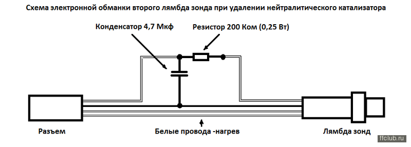 Обманка датчика кислорода угловая с мини-катализатором ЕВРО-3/4 (TM Universal) 00.090