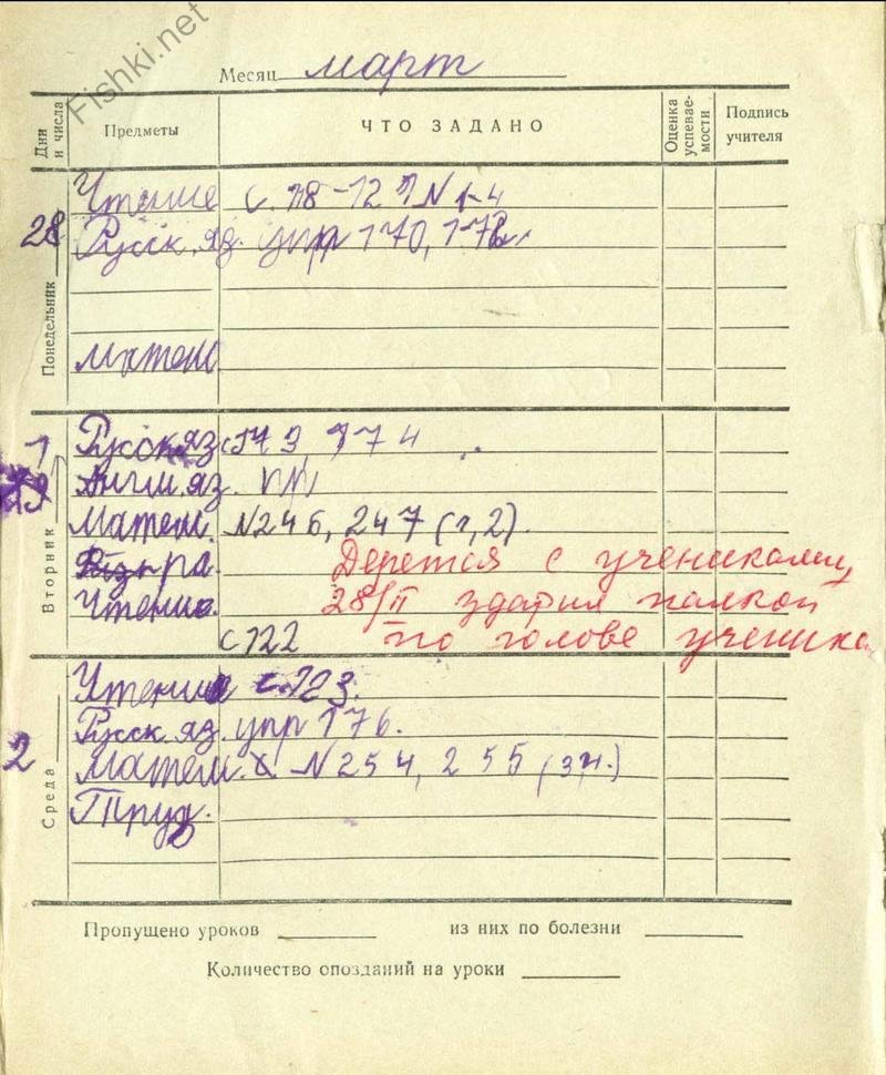 Хендай школьный дневник