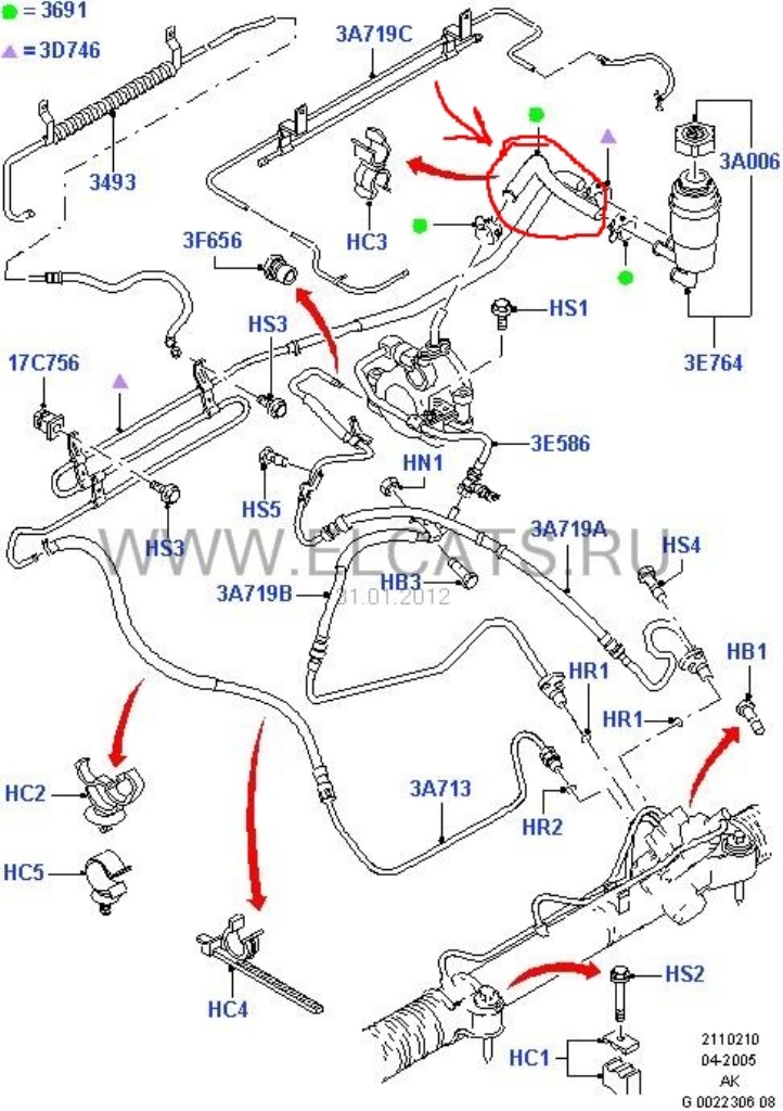 Схема гидроусилителя руля форд фокус 3