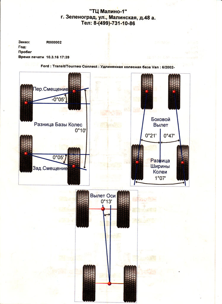 1364301 ford размеры