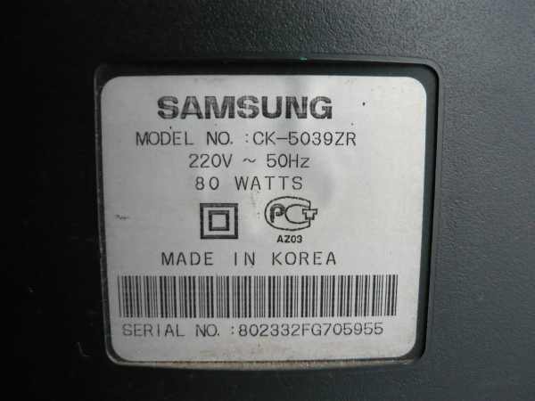 Схема samsung ck 5039zr