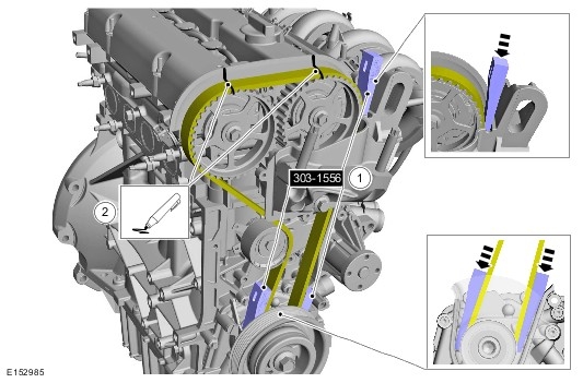Замена ремня ГРМ на Ford Focus, двигатель Zeteс 1.8