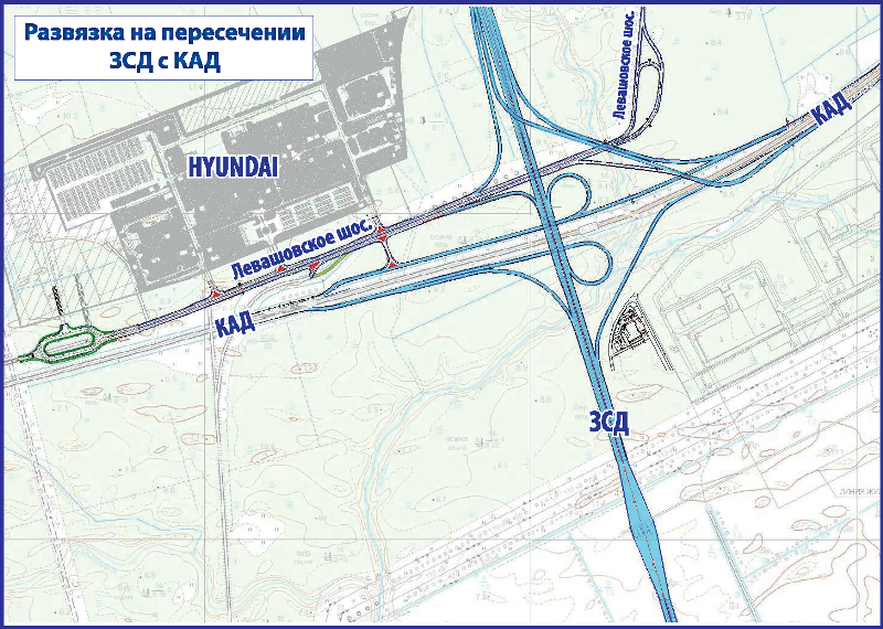 Схема зсд в спб с развязками полная версия пункты оплаты